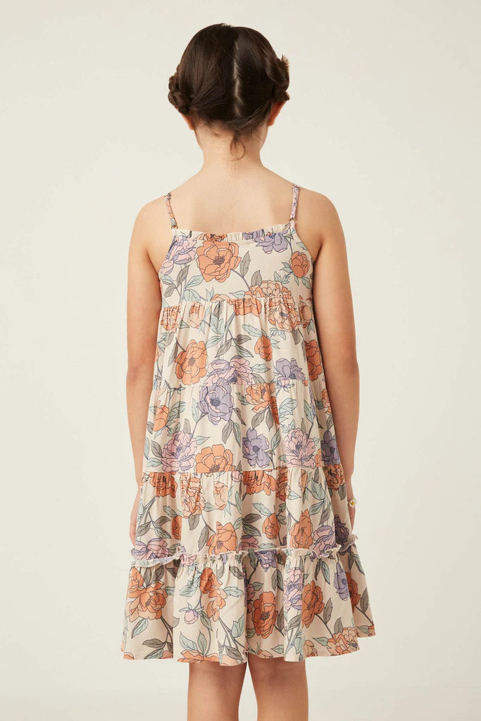 Romantic Floral Midi Dress  - Doodlebug's Children's Boutique