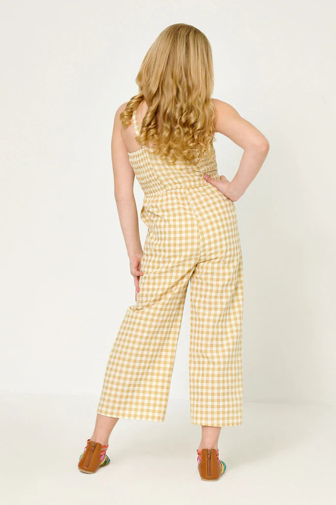 Gingham Jumpsuit  - Doodlebug's Children's Boutique