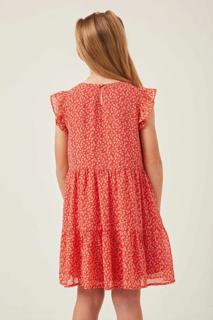 Red Ditzy Floral Pocket Dress - Doodlebug's Children's Boutique