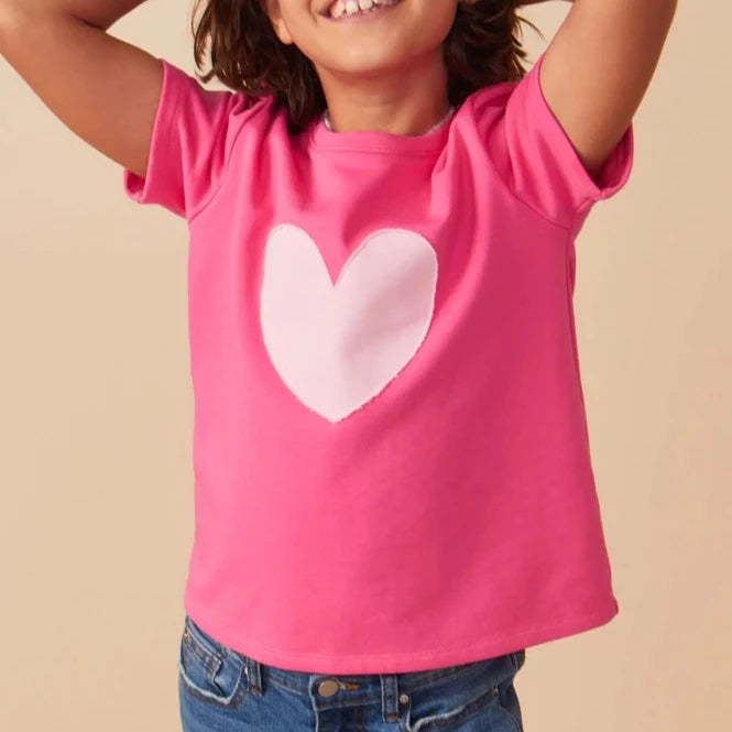 Heart Patch Tee  - Doodlebug's Children's Boutique