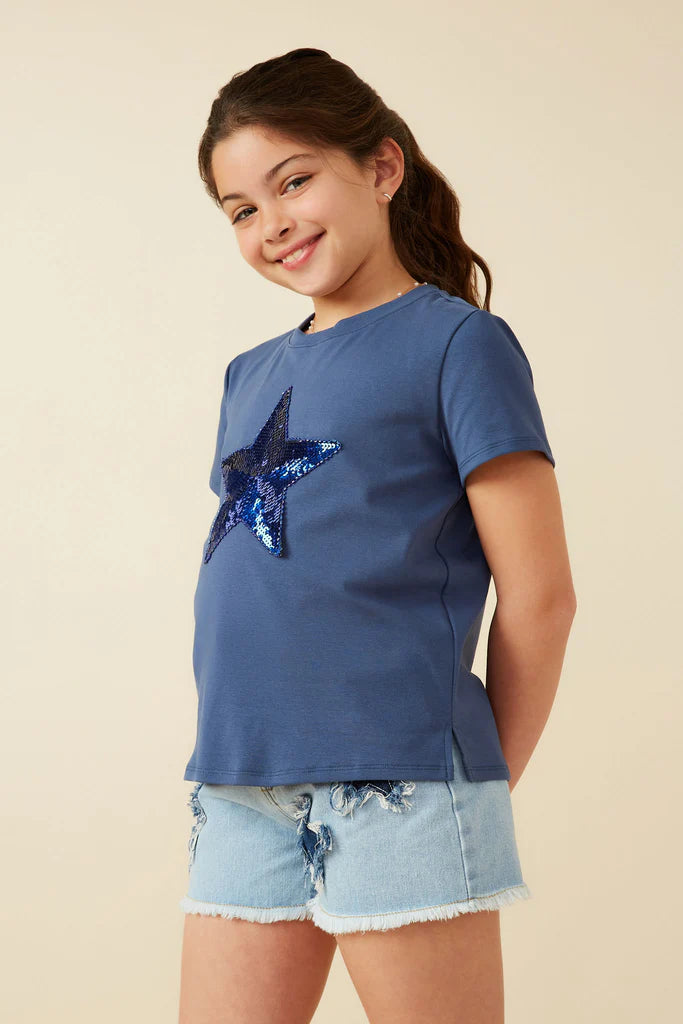 Sequin Star Knit Shirt - Doodlebug's Children's Boutique