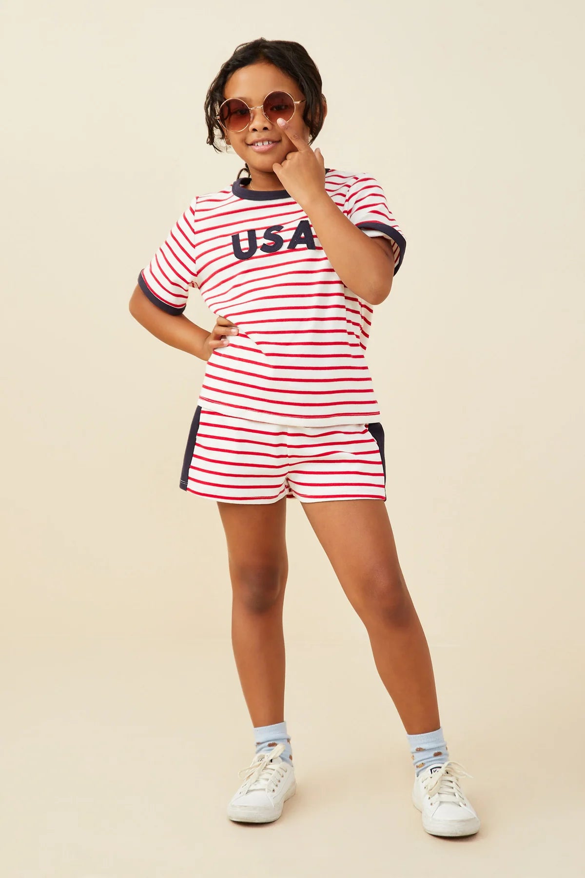 USA Striped Set - Doodlebug's Children's Boutique