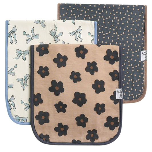 Gemma 3 Pack Burp Cloths - Doodlebug's Children's Boutique