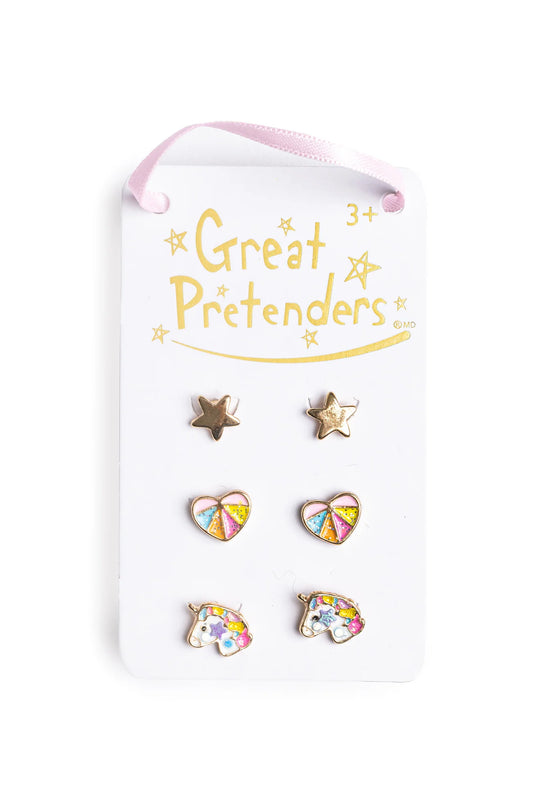 Boutique Cheerful Studded Earring Set - Doodlebug's Children's Boutique