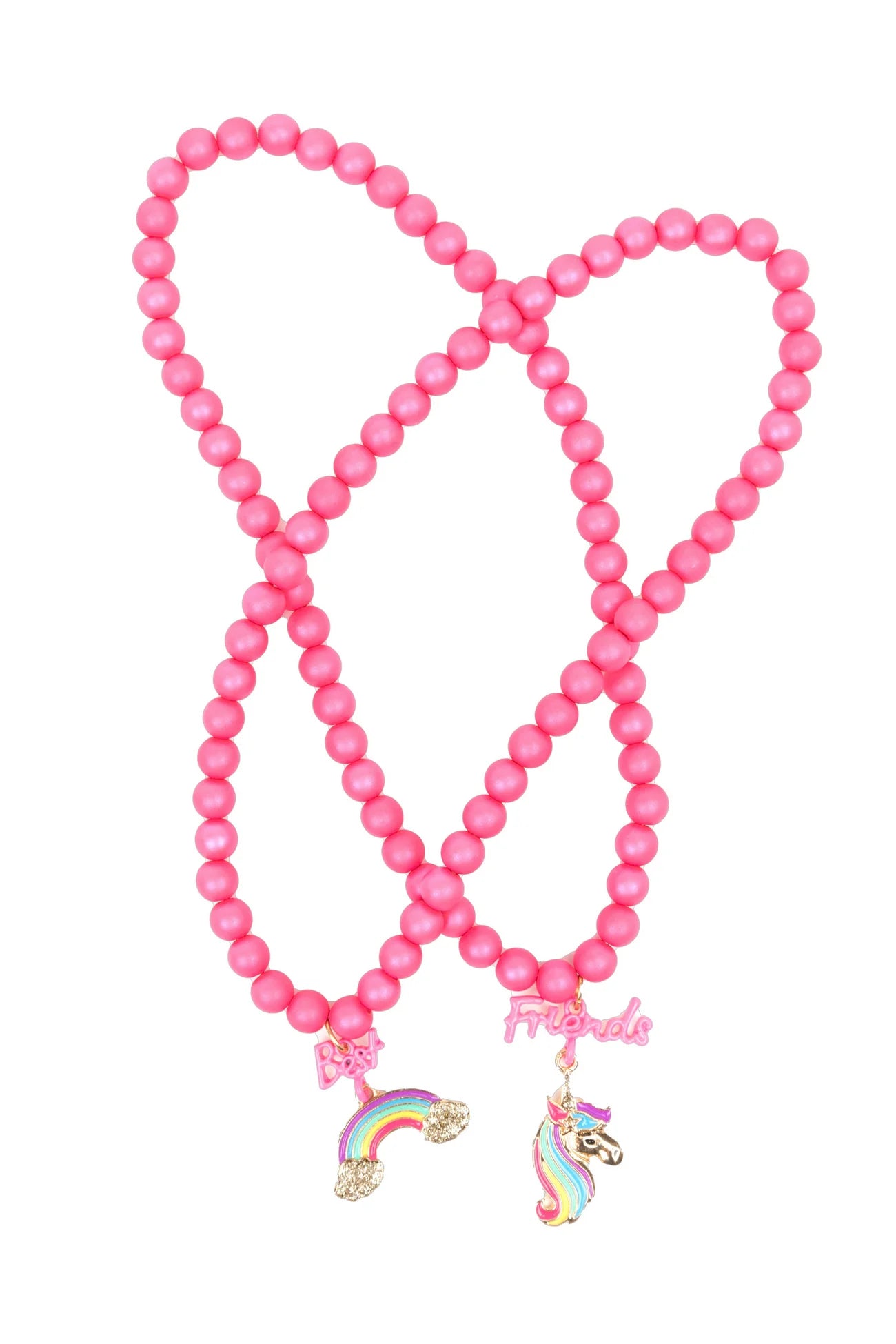 Best Friends Rainbow Unicorn Necklace Set - Doodlebug's Children's Boutique