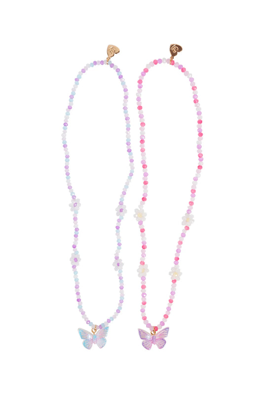 Butterfly & Daisies Necklace