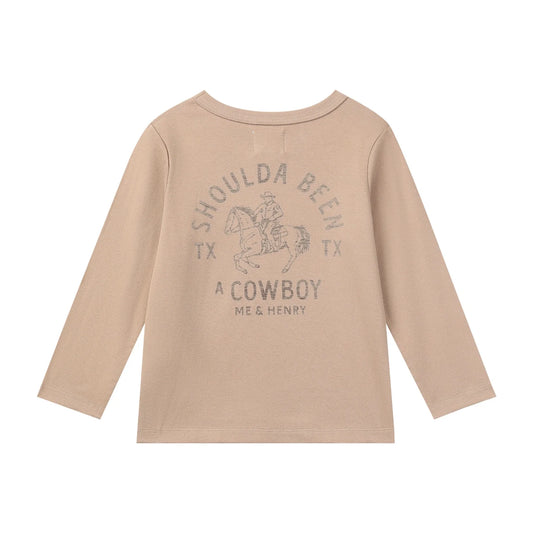 Shoulda Been a Cowboy Printed Tee - Doodlebug's Children's Boutique