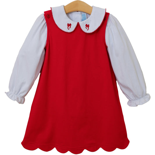 Holiday Bow Dress Set - Doodlebug's Children's Boutique