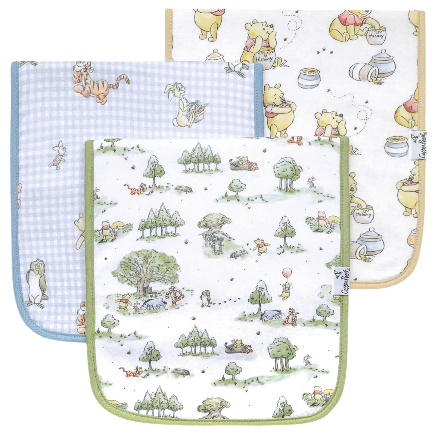 Hundred Acre Wood 3 Pack Burp Cloths - Doodlebug's Children's Boutique