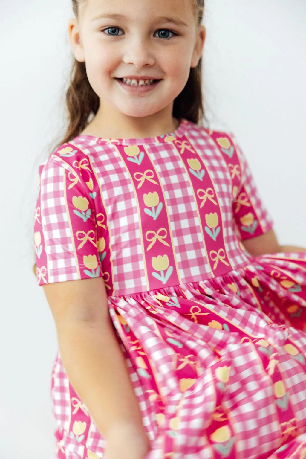 I Love You Tulip Much Short Sleeve Pocket Twirl Dress - Doodlebug's Children's Boutique