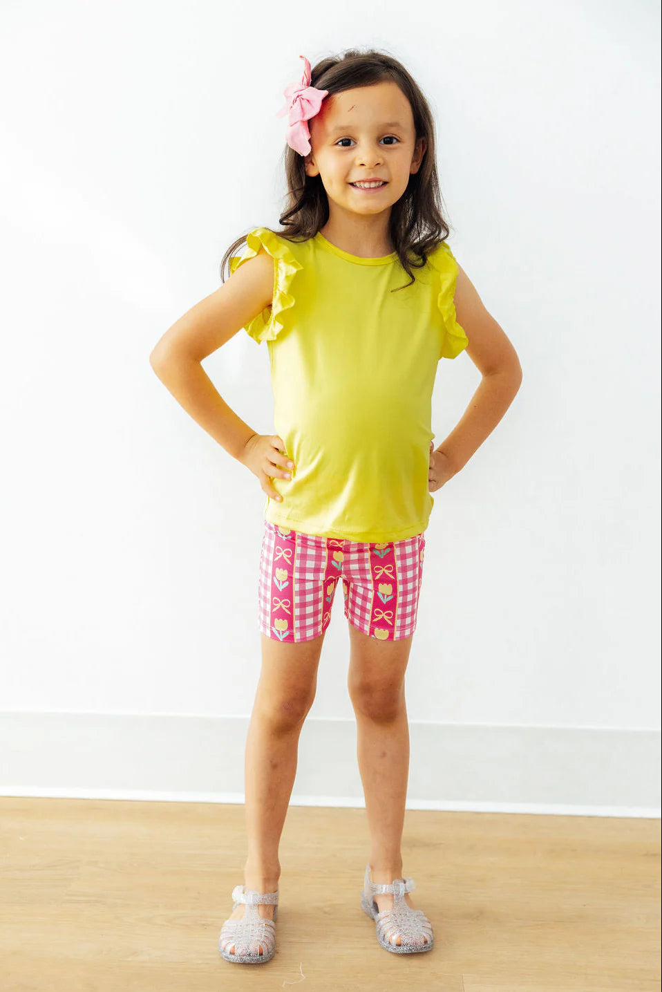 I Love You Tulip Much Twirl Shorts - Doodlebug's Children's Boutique