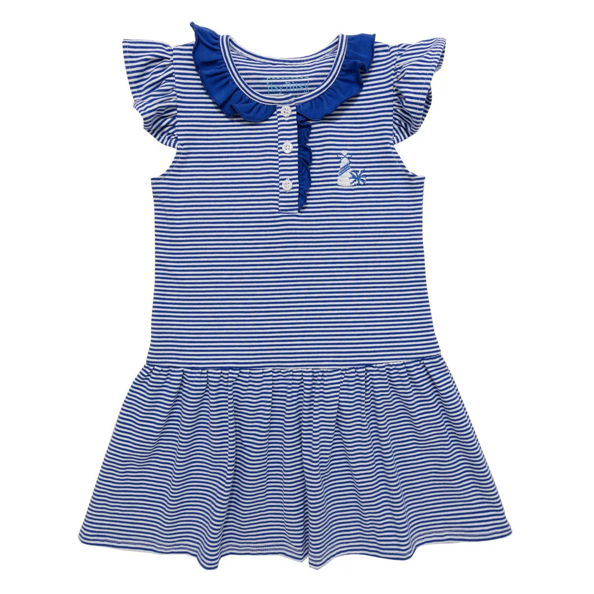 Royal Blue Game Day Dress - Doodlebug's Children's Boutique