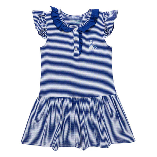 Royal Blue Game Day Dress - Doodlebug's Children's Boutique