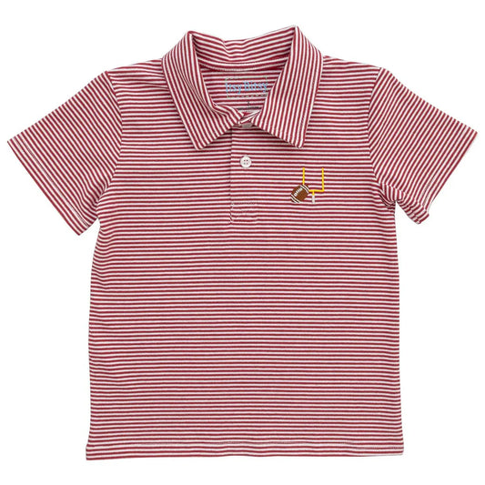 Crimson Game Day Polo - Doodlebug's Children's Boutique