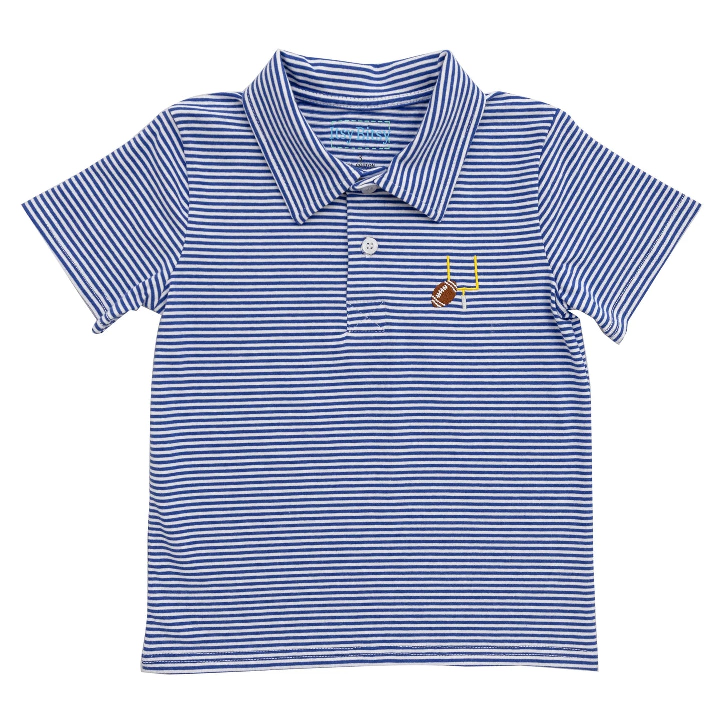 Royal Blue Game Day Polo - Doodlebug's Children's Boutique