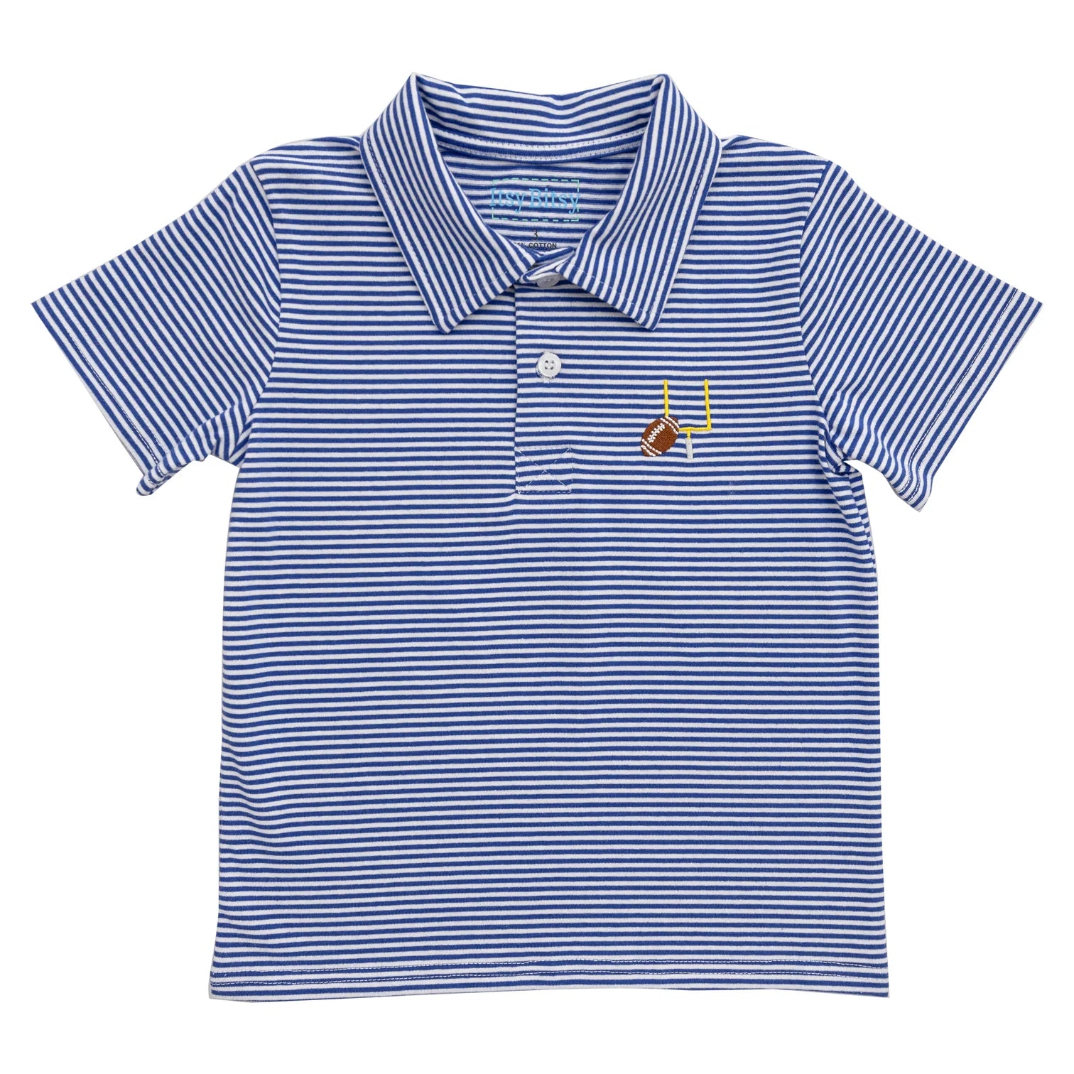 Royal Blue Game Day Polo - Doodlebug's Children's Boutique