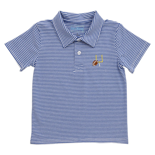 Royal Blue Game Day Polo - Doodlebug's Children's Boutique