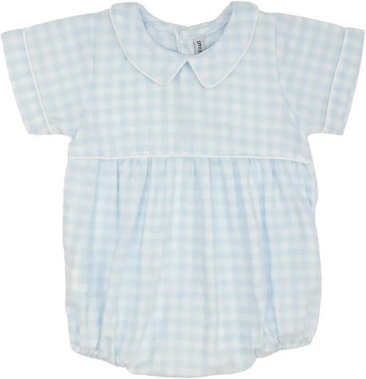 Blue Gingham Bubble - Doodlebug's Children's Boutique