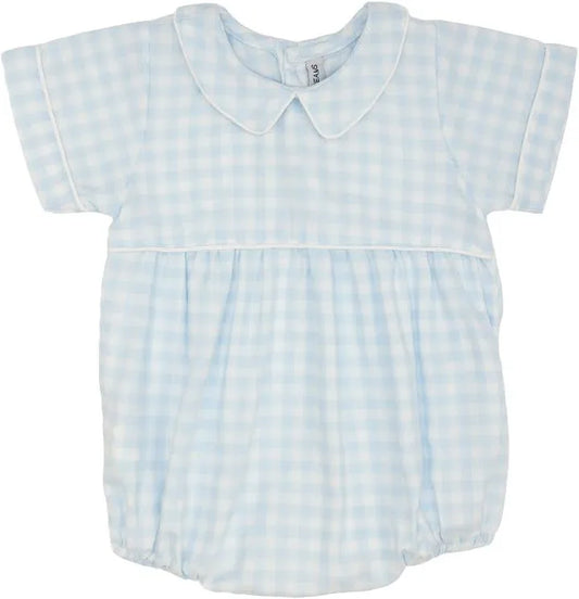 Blue Gingham Bubble - Doodlebug's Children's Boutique