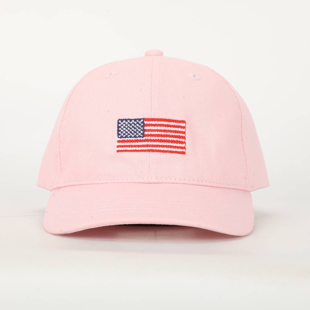 Pink Flag Hat  - Doodlebug's Children's Boutique