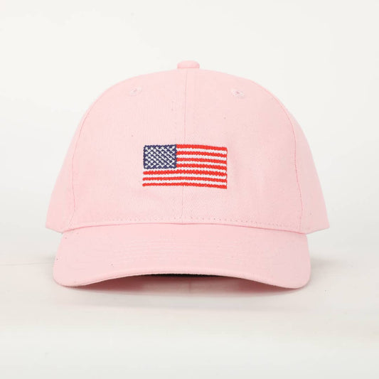 Pink Flag Hat  - Doodlebug's Children's Boutique