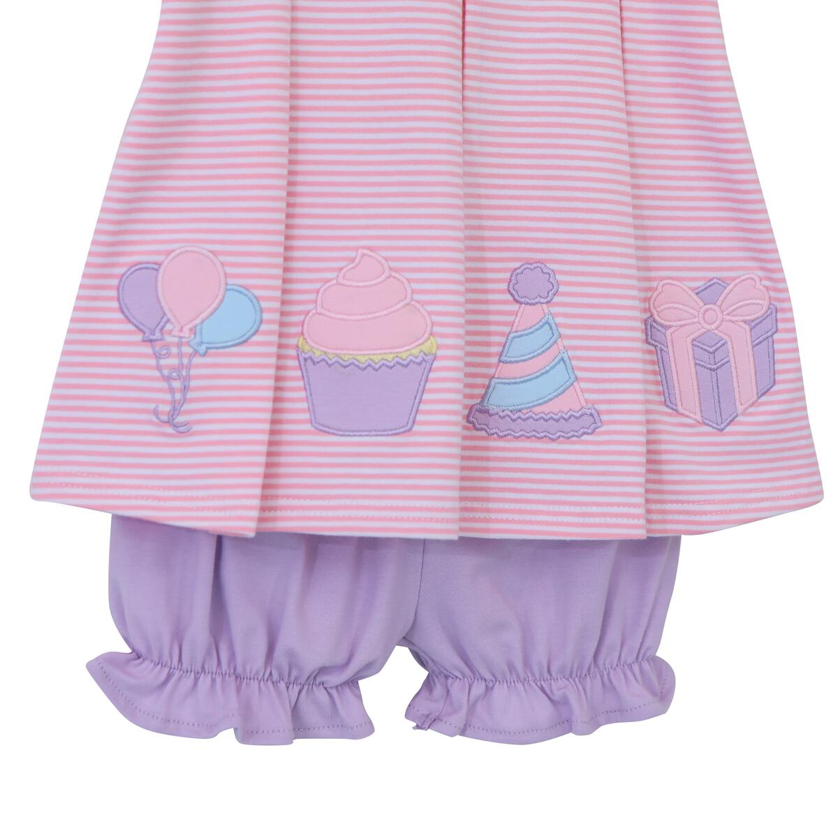 Birthday Party Bloomer Set  - Doodlebug's Children's Boutique