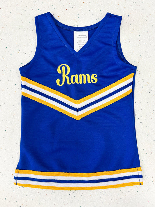Lakeside Rams Little Cheer Dress - Doodlebug's Children's Boutique