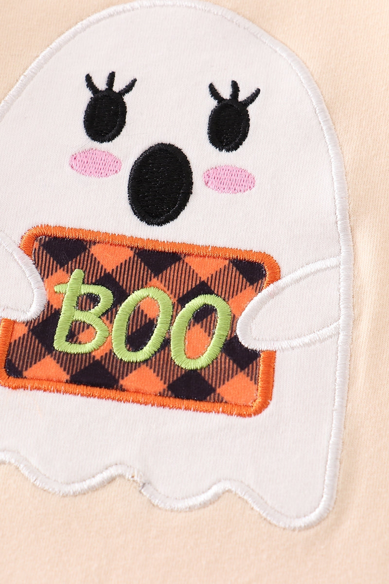 Boo Ruffle Romper  - Doodlebug's Children's Boutique