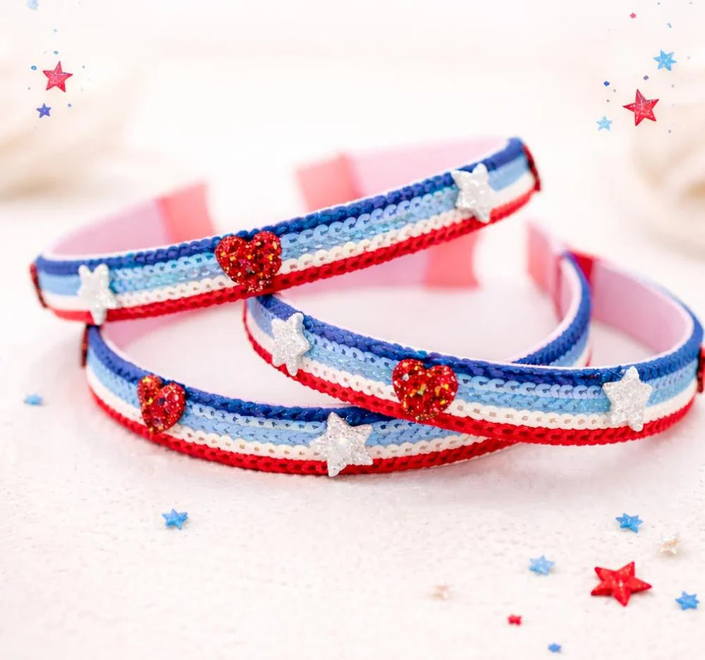 Stars & Stripes Sequin Headband