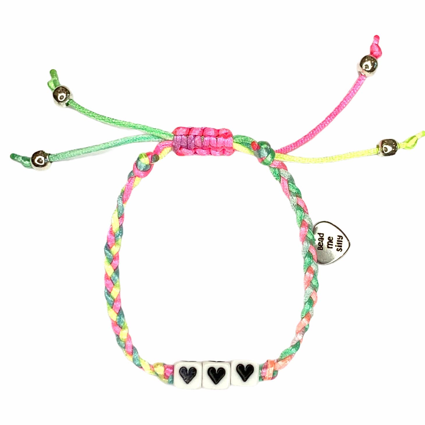 Assorted Adjustable Bracelets Hearts Pastel - Doodlebug's Children's Boutique