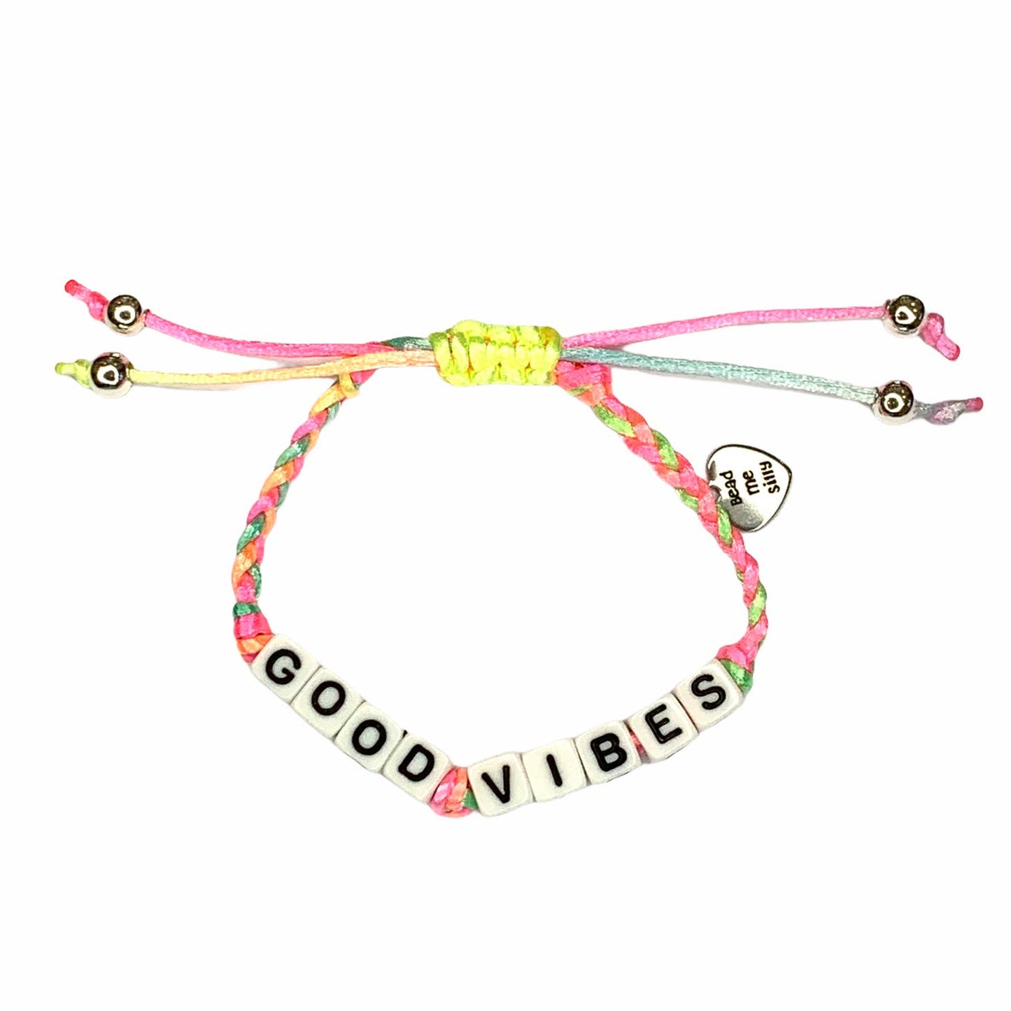 Assorted Adjustable Bracelets Good Vibes Pastel - Doodlebug's Children's Boutique