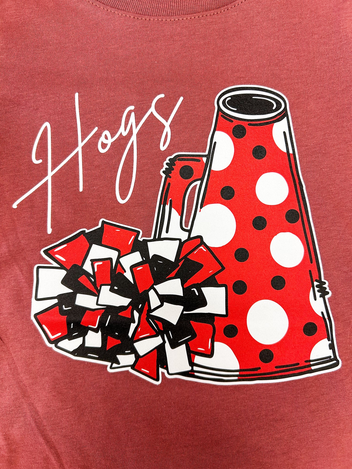 Hogs Polka Dot Pom Shirt - Doodlebug's Children's Boutique