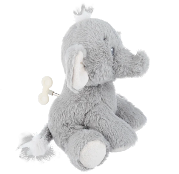 Emerson the Elephant Wind Up Waggle Head Plush