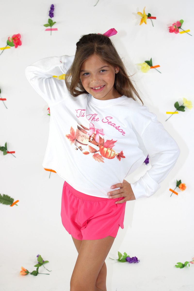 Tis the Season Embroidered Sweatshirt - Doodlebug's Children's Boutique