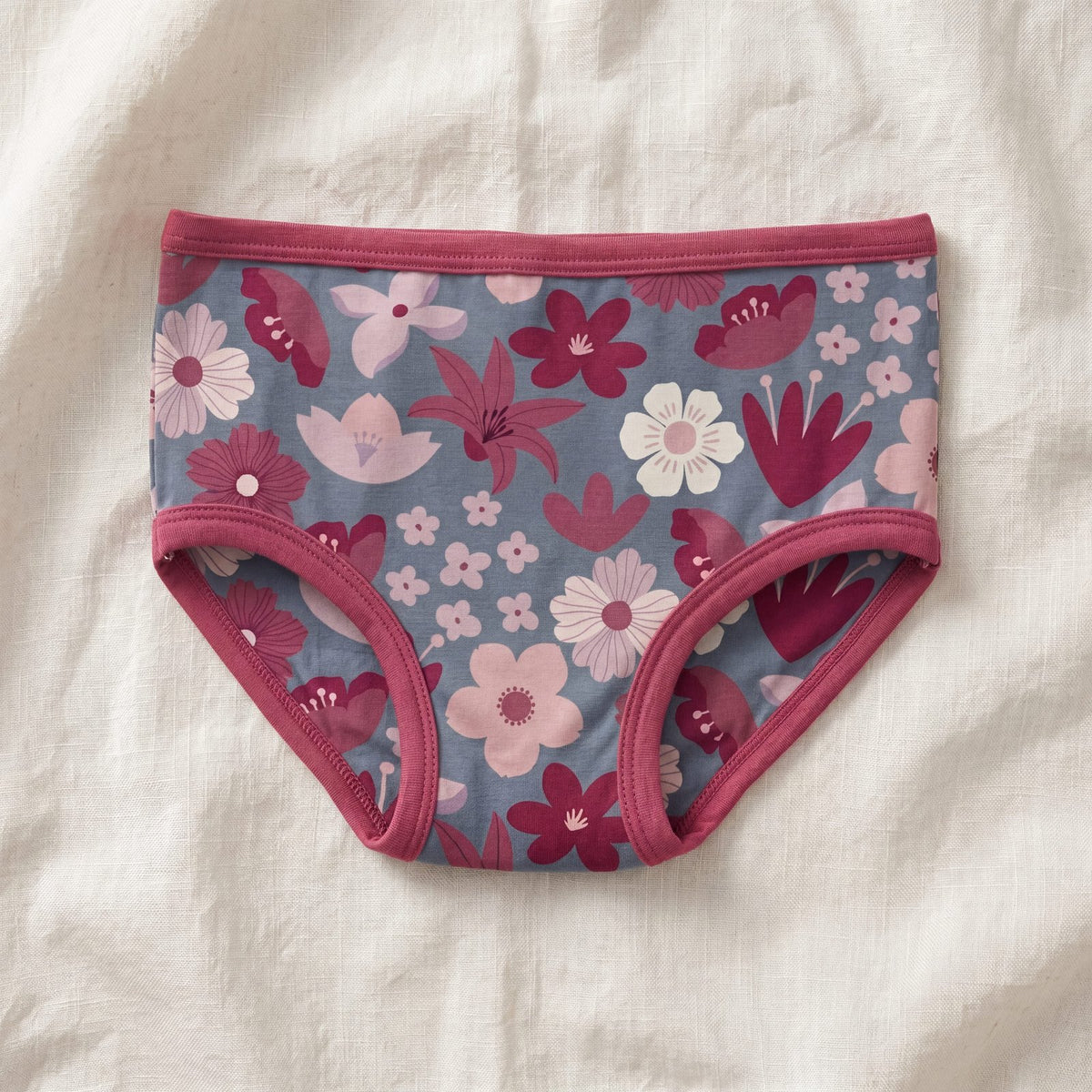 Print Girl's Underwear in Moonlight Picture Day Floral - Doodlebug's Children's Boutique