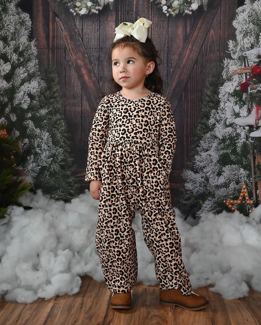 Leopard Bella Pocket Jumper  - Doodlebug's Children's Boutique