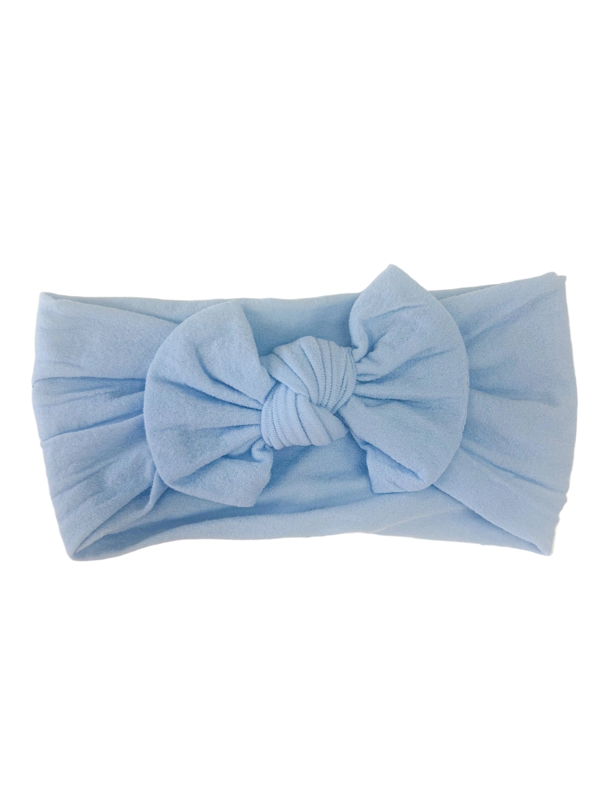 Knot Bow Headband in Millennium Blue - Doodlebug's Children's Boutique