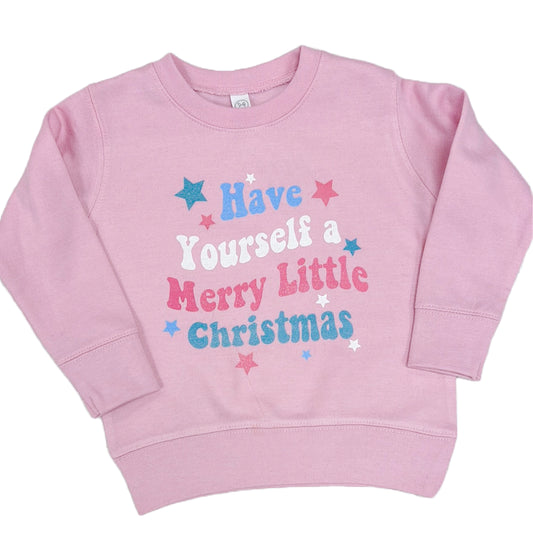 Merry Little Christmas Sweatshirt  - Doodlebug's Children's Boutique