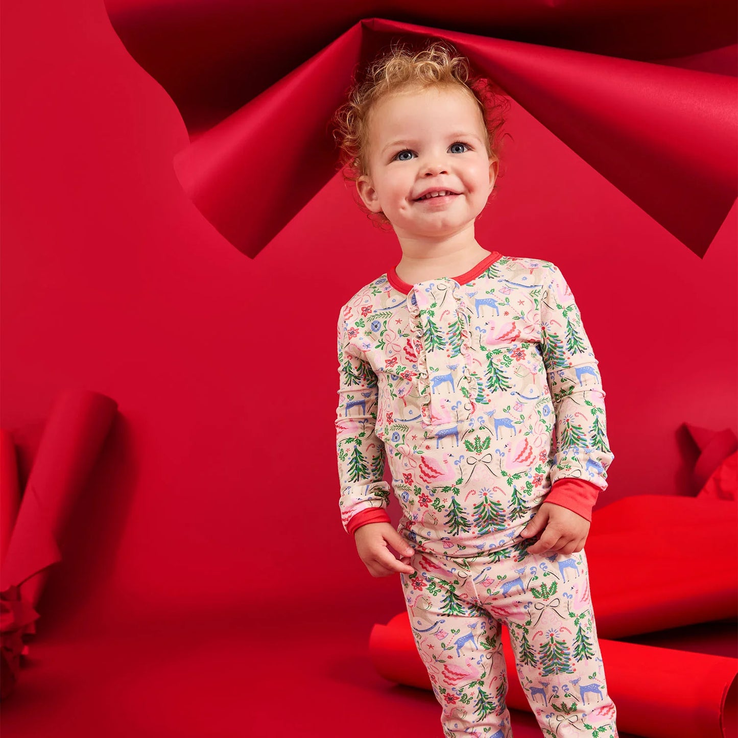 Sugar Plums Dreams Modal Magnetic 2 Piece Pajama Set - Doodlebug's Children's Boutique
