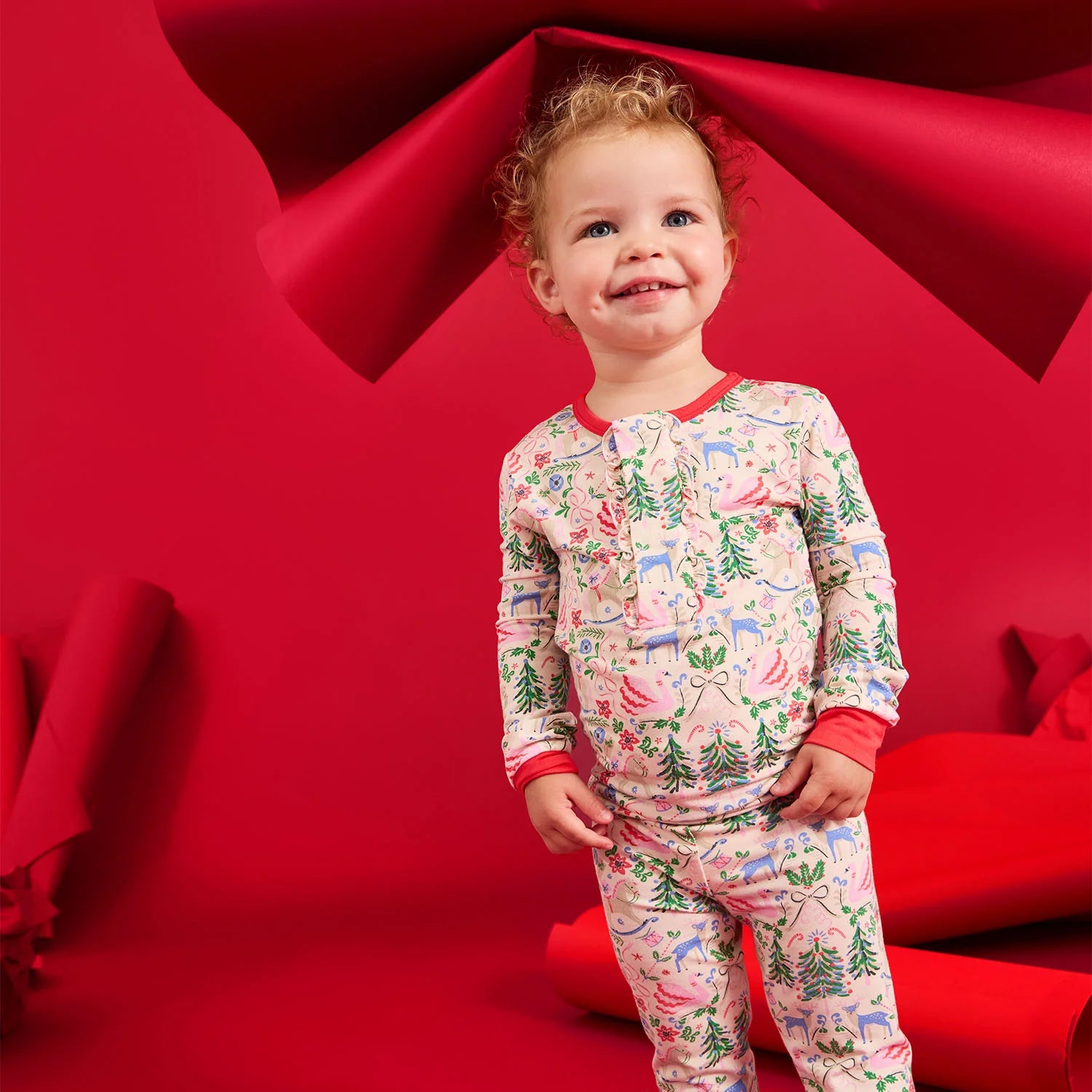 Sugar Plums Dreams Modal Magnetic 2 Piece Pajama Set - Doodlebug's Children's Boutique