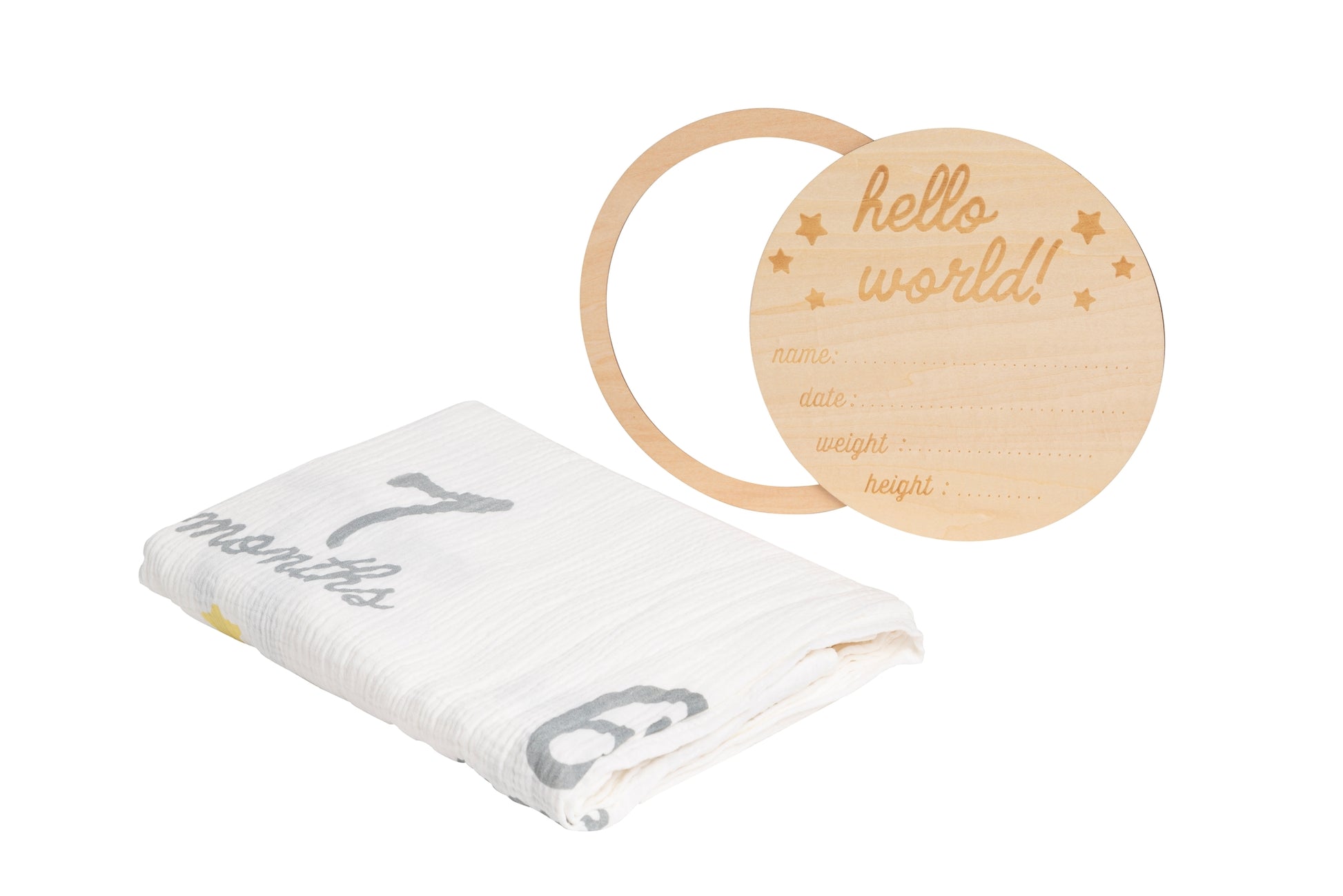 Hello World Milestone Blanket and Prop  - Doodlebug's Children's Boutique