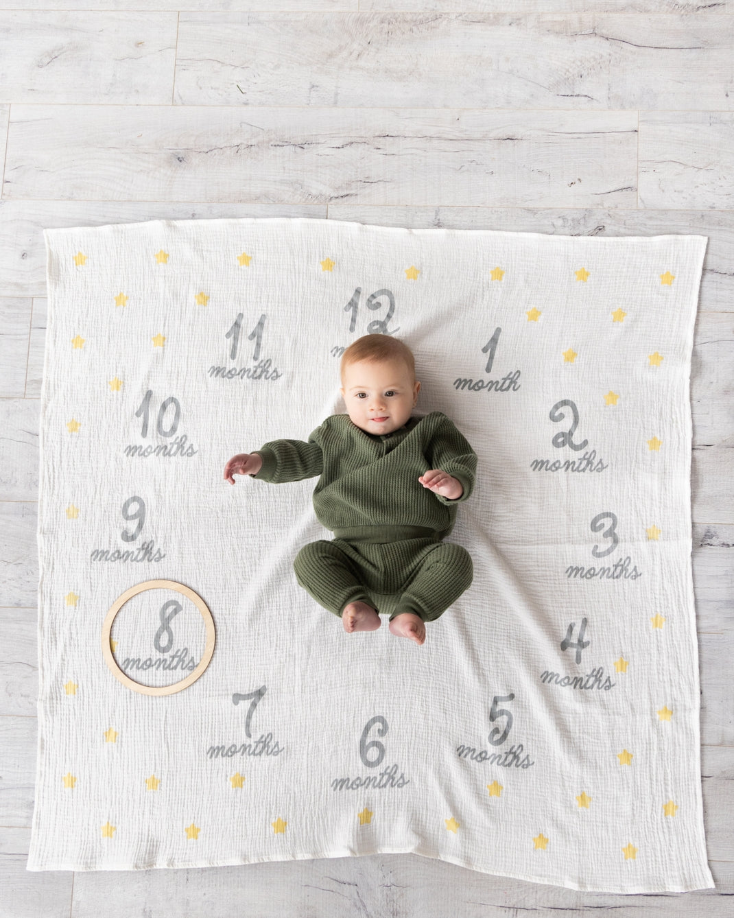 Hello World Milestone Blanket and Prop  - Doodlebug's Children's Boutique