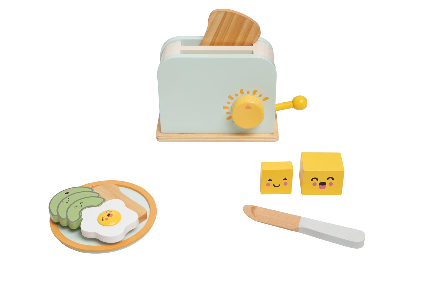 Wooden Toaster Set Toy  - Doodlebug's Children's Boutique