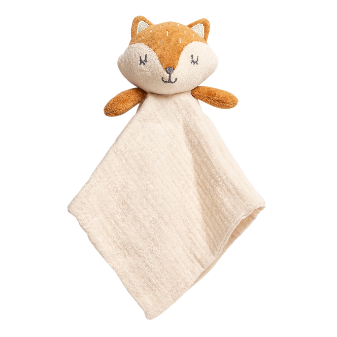 Organic Cotton Muslin Fox Snuggle Blanket  - Doodlebug's Children's Boutique