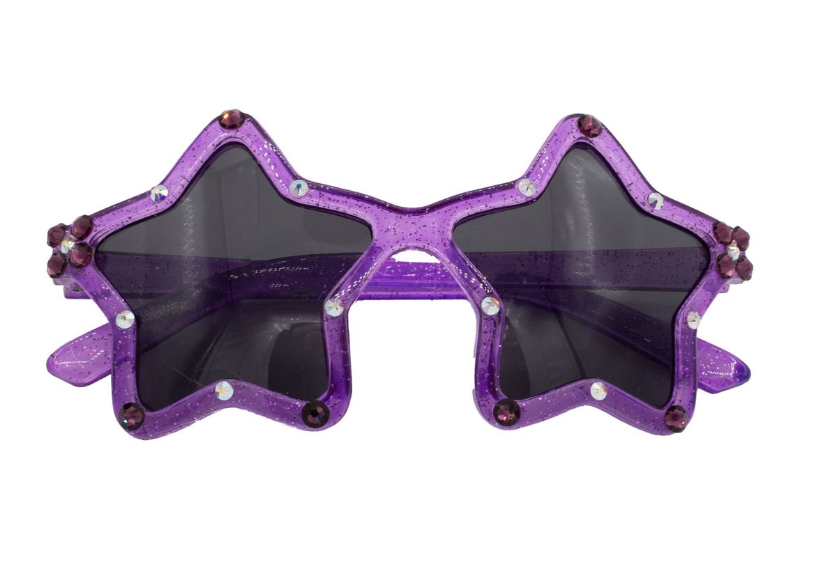 Purple Star Rhinestone Sunglasses - Doodlebug's Children's Boutique