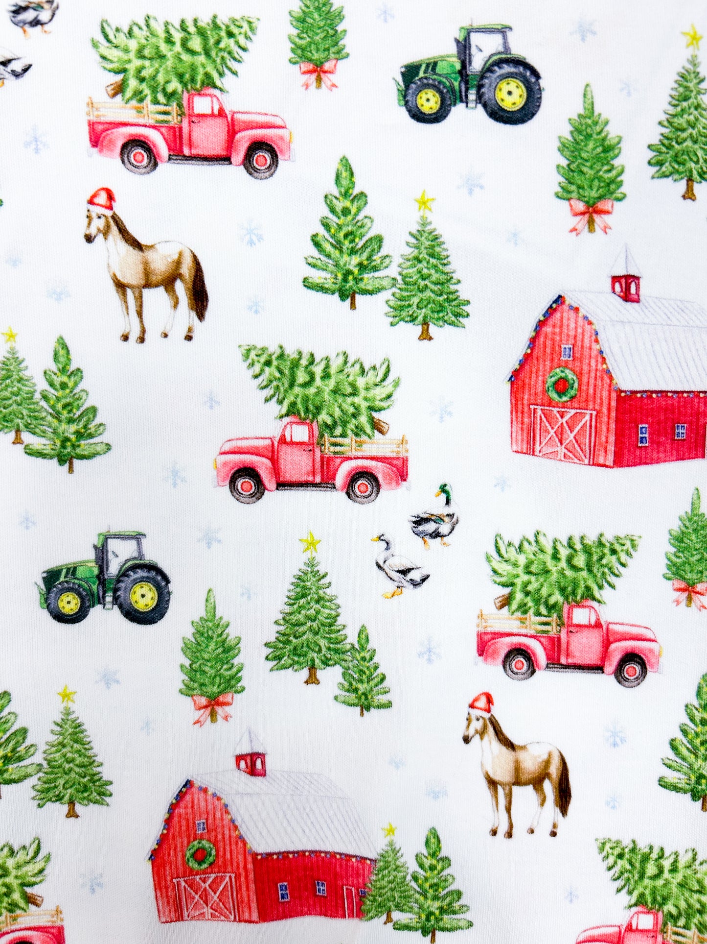 Christmas Tree Farm Organic Cotton Zip-Up Jumpsuit - Doodlebug's Children's Boutique