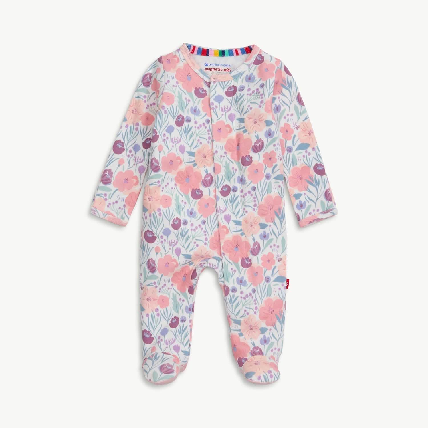Preemie Whistledon Organic Cotton Magnetic Footie - Doodlebug's Children's Boutique