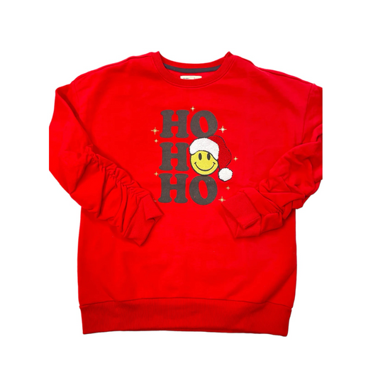 Ho Ho Ho Smile Sweatshirt  - Doodlebug's Children's Boutique