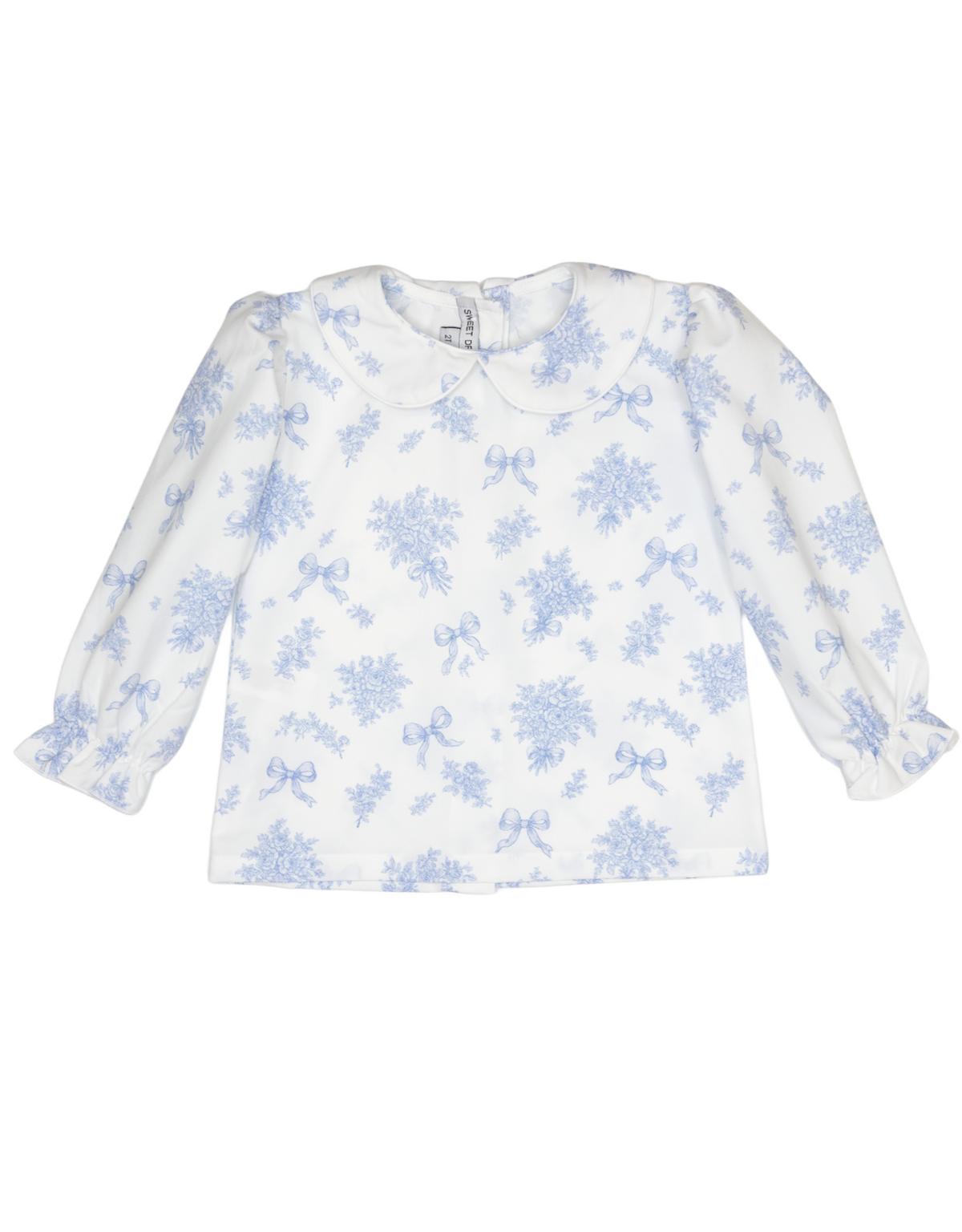 Evie Blue Floral Ruffle Pants Set