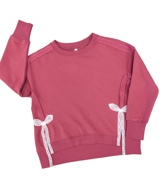 Lace Cutout Sweatshirt